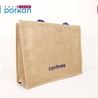 Sac fourre-tout pliable en jute naturel personnalisé pour femme, sac de plage écologique, doublure en lin, capacité 20 kg, certifié GOTS/OEKO-TEX