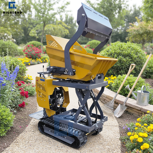 Transporter Mini Crawler-barrow Bertenaga Diesel 500kg 1000kg 1200kg Track Dumper Crawler Front <span class=keywords><strong>Loader</strong></span> Dengan Mesin Dan Pompa - Product Image 4