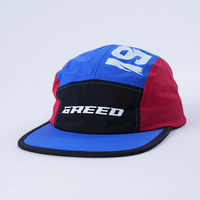 Gorra Personalizada de 5 Paneles Sin Estructura, 100% Nailon, Impresión Completa, Impermeable, para Deportes, Ciclismo, Viajes al Aire Libre, Uso Casual