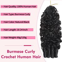 Extensions de cheveux humains vierges 100% de haute qualité, invisibles, bouclées brésiliennes, nœuds miracle, plumes, crochet, 14"-24", pré-séparées