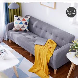 Sofá Seccional de Tela Estilo Moderno de Fábrica al por Mayor para Sala de Estar, Hotel, Apartamento Pequeño, Sofá de 3 Plazas - Product Image 1