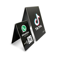 Soporte de exhibición personalizado NFC QR Code plástico PVC NFC Google Reviews Card