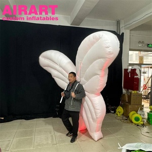 LED bianco gonfiabile angelo ala costume, gonfiabile farfalla costume per gli attori - Product Image 1