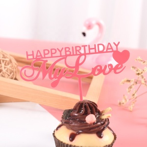 Adorno de Pastel Acrílico de <span class=keywords><strong>Feliz</strong></span> <span class=keywords><strong>Cumpleaños</strong></span> para <span class=keywords><strong>Mi</strong></span> <span class=keywords><strong>Amor</strong></span>, Decoración para Pastel de San Valentín - Product Image 6
