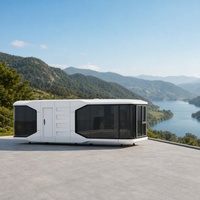 Maison préfabriquée modulaire en conteneur de 20 pieds, maison préfabriquée en conteneur, maison de luxe extensible, mini-maison avec cuisine