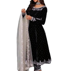 <span class=keywords><strong>Robe</strong></span> évasée chaude, édition optimale, coupe ajustée, pantalon long, tenue <span class=keywords><strong>d</strong></span>écontractée pour soirée, broderie, en promotion - Product Image 1