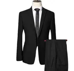 Factory direct formal men suit 2 pieces coat and pants set