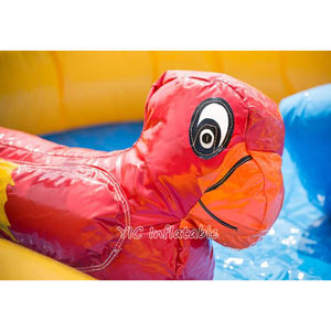 Toboggan aquatique gonflable sur le thème des pirates <span class=keywords><strong>avec</strong></span> <span class=keywords><strong>piscine</strong></span>, palmiers tropicaux, parc aquatique gonflable de qualité commerciale en PVC pour les fêtes d'enfants - Product Image 6
