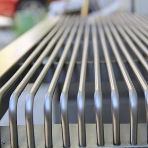 パティオ、公園、病院、学校向け 屋外業務用 モダンステンレススチールベンチシート - Product Image 4