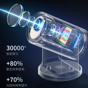 JUNUO Nuevo Proyector Mini HY300 Pro Actualizado, Inteligente, Android 11, WIFI, Pantalla Inalámbrica, 4K, Cine en Casa, Video, Proyectores para Exteriores - Product Image 6