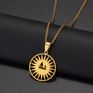 Collares Redondos con Colgante de Lalish Yezidi para Mujeres y Niñas, Templo Sagrado de los Yezidíes # 533262 - Product Image 4