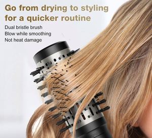 Popular <b>Cheap</b> 1000W Ceramic Hot Air Hair Dryer Brush Styler Comb Straightener Negative Ion Technology for Household Hotel Use - Product Image 2