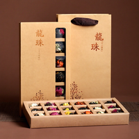 Thé en boule artisanal en forme d'œuf, thé aux fleurs parfumé chinois, marque NutriCha, 18 boules/boîte, coffret cadeau Zhejiang