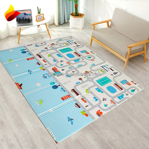 Tapis de <span class=keywords><strong>jeu</strong></span> pliable pour bébé, grand tapis de <span class=keywords><strong>jeu</strong></span> en mousse souple, réversible, imperméable et rembourré, pour bébé fille - Product Image 1