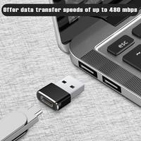 Schitec, gran oferta, aleación de aluminio, adaptador USB a USB C, transferencia de datos de sincronización de carga, convertidor de cargador tipo C hembra a macho para