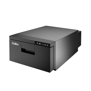 Nevera portátil Colku DC21DRG con puerta corredera, refrigerador con compresor de 12V/24V, congelador de 21L para camping y caravanas. - Product Image 1