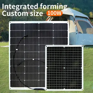 100w 150w 200w Flexible Square Solar Panel For Boat/Home/RV With Certificates