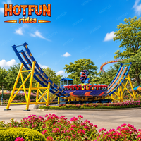 Grand équipement d'amusement extérieur, manège à disque tournant géant de 23 places pour parcs d'attractions