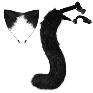 Máscara Therian Medio Gato - Blanca, Banda Elástica, Para Cosplay Y Fiestas (10 Uds)