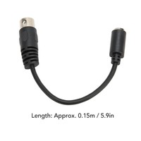 5-poliger DIN-Stecker Mini DIN 6-poliger Adapter kabel 0,15 m PS2-Tastaturmaus für Retro-Konsole 4K-PVC für Monitor computer