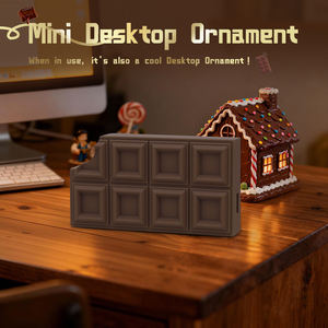 Hub USB en forme de chocolat unique, design mignon, décoration de bureau en PVC, 4 ports pour plusieurs appareils, hub USB en chocolat - Product Image 6