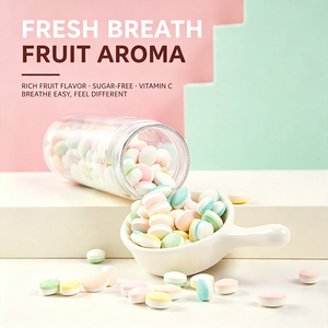 Caramelos Comprimidos de Menta VC Sin Azúcar en Envase de 150g, Caramelos Refrescantes Populares en Supermercados para <span class=keywords><strong>Citas</strong></span>, Admite Personalización OEM - Product Image 4
