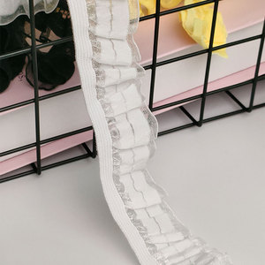 Bande élastique à double couche avec dentelle Xinying de 2,5 cm pour la décoration de vêtements - Product Image 1