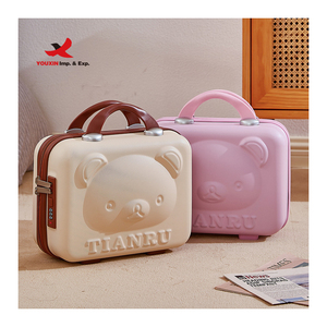 Portable <b>Makeup</b> Hand Luggage 14 Inch Pressure-proof ABS Carrying <b>Makeup</b> Suitcase Small Hard Shell Cosmetic <b>Case</b> for Travel - Product Image 2