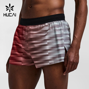 Maßgefertigte OEM Herren 3 Zoll Marathon-Shorts Ultra-Atmungsaktiv mit Geteiltem Saum, Gebondeter Naht und Tasche, Leichte Trainings- und Laufshorts - Product Image 1