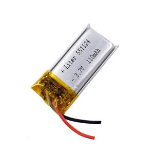 충전 3.7v lipo 리튬 폴리머 배터리 551124 551025 110mAh 3D 유리 UN38.3 CE - Product Image 1