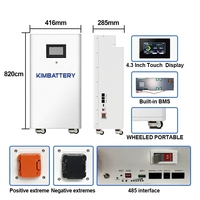 Pack de batteries LiFePO4 KIMBATTERY 51,2V 48V 280Ah avec BMS intelligent 200A pour système d'énergie solaire ESS