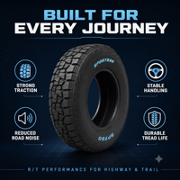 Pneu radial tout-terrain agressif sans chambre à air SP780 R/T neuf 275/40ZR18 pour SUV, pick-up, route et performance tout-terrain – Fabrication allemande