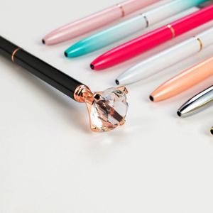 1.0Mm New Design Custom Logo Creative Stationery Luxus High End Diamond Metal Ballpoint <b>Pen</b> - Product Image 2