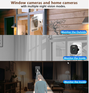 كاميرا نافذة لاسلكية OKam Pro بدقة 3 ميجابكسل ثنائية النطاق مع أليكسا، سهلة التركيب، كاميرا أمان شبكية مع رؤية ليلية بالضوء الأسود - Product Image 3