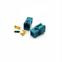 Connecteur Fakra mâle miniature Foxeco Mini C 4 broches de type Z, contact RF en cuivre pour automobile, connecteur Fakra mâle miniature à une seule broche