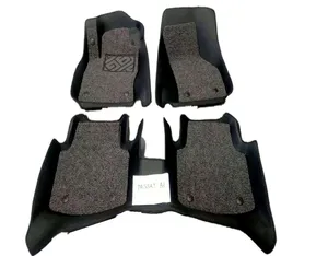 China factory supply double deck middle and high grade car floor mat custom 5D car mat