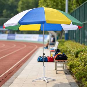 Sombrilla Comercial de 170 cm de Radio, Excelente Protección Contra la Oxidación, Poste Galvanizado, Parasol para Jardín, Playa, Patio - Product Image 1