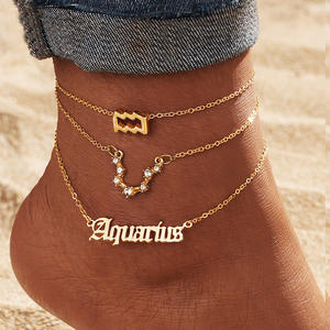 सबसे फैशनेबल शीर्ष राशि राशि राशि राशि के सोने के हीरे सेट 3-टुकड़े - Product Image 2