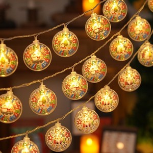WINNER Christmas Snowman LED String <b>Lights</b> Warm White Indoor Festive Decoration 2700K IP20 CRI80 Hanging <b>Garland</b> - Product Image 3