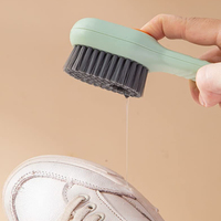 Distributeur automatique de savon liquide Brosse de nettoyage Brosse à récurer pour la cuisine et la lessive avec distributeur de savon Brosse à chaussures multifonction