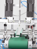 Machines de capsulage pneumatiques automatiques de couvercle de bouchage de vis de bureau pour l'eau et la nourriture de boisson en plastique ronde pour les bouteilles en verre