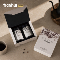 Boîte cadeau en papier minimaliste Tianhui Premium avec boîtes métalliques hermétiques personnalisées pour l'emballage de cadeaux de chocolat au cacao, de café