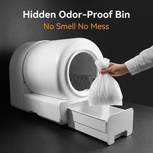 Bac à litière automatique intelligent mains libres pour chat, toilette électrique autonettoyante avec désodorisation et capteurs de sécurité (US/EU/UK/AU) - Product Image 2