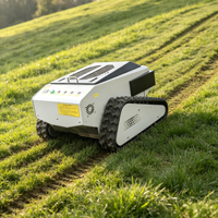 Tondeuse robotisée industrielle télécommandée 550 mm, 4 temps, à batterie, pour terrains en pente et vignobles
