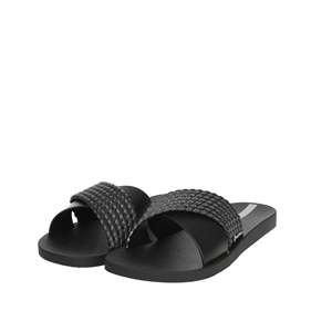 Sandali piatti da donna Ipanema con cinturino intrecciato nero - Product Image 4
