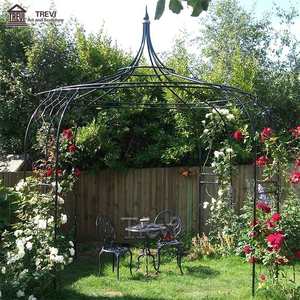 <span class=keywords><strong>Pavillon</strong></span> de fer de belvédère d'arrière-cour de prix d'usine de style français avec des côtés ouverts - Product Image 3