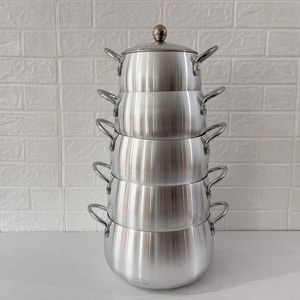 Bộ nồi nhôm 10 món, gồm 5 nồi kiểu châu Phi, bộ dụng cụ nấu ăn - Product Image 4