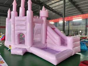 Castillo de princesa de ensueño rosa, castillo inflable comercial que rebota, casa de rebote para niños, Castillo de salto combinado para niñas - Product Image 3