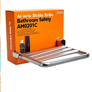 Asiento de Ducha Abatible Inoxidable Brillante AM0201C, Equipo de Seguridad para Baño - Product Image 2