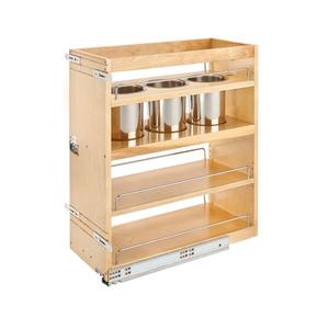 Panier organisateur de cuisine en bois carré durable avec amélioration du rangement Fabriqué au Vietnam - Product Image 2